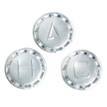 Pfister Verve Clear Acrylic Index Buttons -Hot, Cold, &amp; Diverter