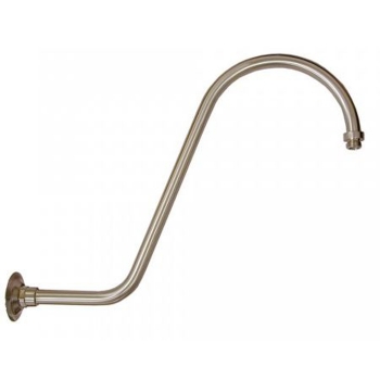 S Shaped Shower Arm 12&quot; - Brushed Nickel Finish