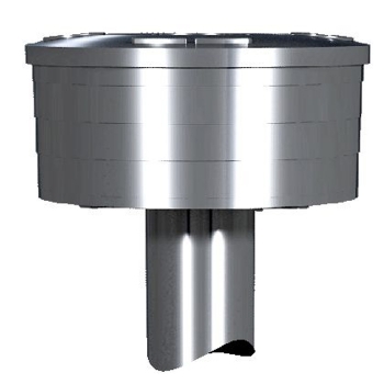 Bradley Metal Powder Soap Dispenser for Semi-Circ Washfountains